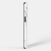 Weißer und grauer Marmor iPhone Hülle (Rechte Seite)