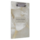 Weißer und grauer Marmor Klemmbrett (Rechts)