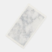 Weißer und grauer Marmor Serviette (Ecke)