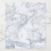 Weißer und grauer Marmor Weinetikett (Einzelnes Label)