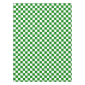 Weißer und grüner karierter Karo Tischdecke (Vorderseite)