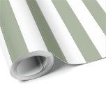 Weißer und grüner Streifen Geschenkpapier<br><div class="desc">Einfaches,  weiches,  weiches Weiß- und Grünpapier - perfekt für Hochzeiten,  Brautpartys und Geburtstage.</div>