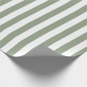 Weißer und grüner Streifen Geschenkpapier (Ecke)