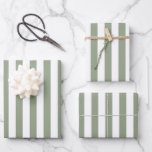 Weißer und grüner Streifen Geschenkpapier Set<br><div class="desc">Einfaches,  weiches,  weiches Weiß- und Grünpapier - perfekt für Hochzeiten,  Brautpartys und Geburtstage.</div>