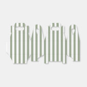 Weißer und grüner Streifen Geschenkschachtel (Ungefaltet)