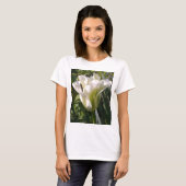 Weißer und grüner Tulpe-T - Shirt (Vorne ganz)