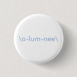 Weißer und hellblauer Student-Knopf Button
