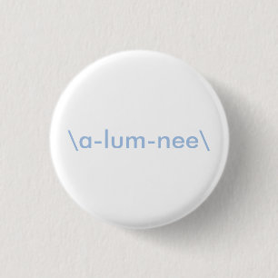 Weißer und hellblauer Student-Knopf Button
