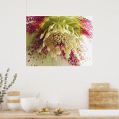 Weißer und Lila Hellebore Poster (Küche)
