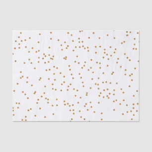 Weißer und metallischer GoldSpritzer Seidenpapier