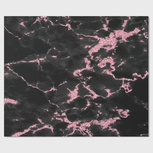 Weißer und rosa Glitzer Geschenkpapier (Flach)