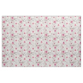 Weißer und rosafarbener Blumen Stoff (Fat Quarter (45,7 x 55,9 cm))