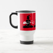 Weißer und roter 'Java Yoga' Reisebecher (Links)