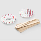 Weißer und roter LKW Geburtstag Fächer (Non-assembled)