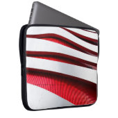 WEISSER UND ROTER METALLRAHMEN LAPTOPSCHUTZHÜLLE (Vorne Rechts)