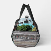 Weißer und roter Zug Duffle Bag (Rechts)