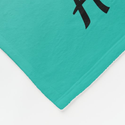 Weißer und schwarzer Anker Fleecedecke (Ecke)