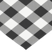 Weißer und schwarzer Büffel-Karo - Tabellen-Läufer Kurzer Tischläufer (Ecke)