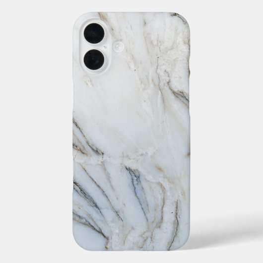 Weißer und schwarzer Marmor Case-Mate iPhone Hülle (Rückseite)