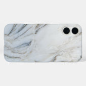 Weißer und schwarzer Marmor Case-Mate iPhone Hülle (Rückseite (Horizontal))