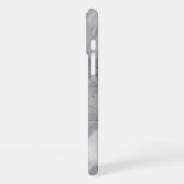 Weißer und schwarzer Marmor iPhone Hülle (Linke Seite)