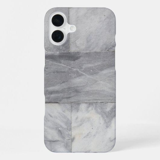 Weißer und schwarzer Marmor iPhone Hülle (Rückseite)
