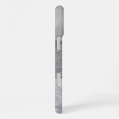 Weißer und schwarzer Marmor iPhone Hülle (Rechte Seite)