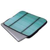 Weißer und schwarzer Metallstab Laptopschutzhülle (Vorne Knopf)