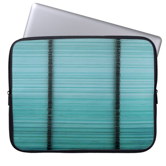 Weißer und schwarzer Metallstab Laptopschutzhülle (Vorderseite)