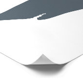 Weißer und Stormy Weather Shark Poster (Ecke)