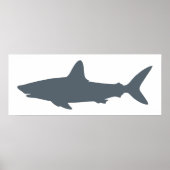 Weißer und Stormy Weather Shark Poster (Vorne)