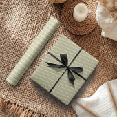 Weißer und weißer Streifen Geschenkpapier