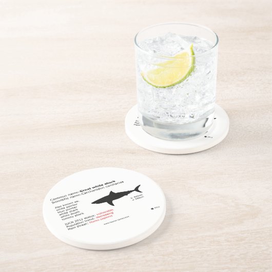 Weißer Untersetzer (Seite)