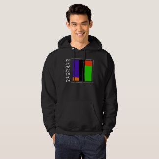 WEISSER VERTIKALER TITEL MIT DEM GUTEN FARBHOODIE HOODIE