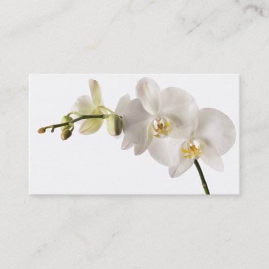 Weißer Visitenkarte (Vorderseite)