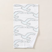 Weißer Vogel in der Wohngestaltung Badhandtuch Set (Handtuch)