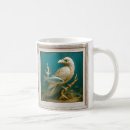 Weißer Vogel Kaffeetasse