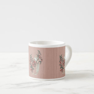 Weißer Vogel - Kirschblüten (Tasse 6 oz Keramiken) Espressotasse