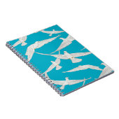 Weißer Vogel, Taubenmuster Notizblock (Rechte Seite)