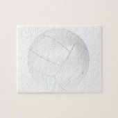 Weißer Volleyballball Puzzle (Horizontal)
