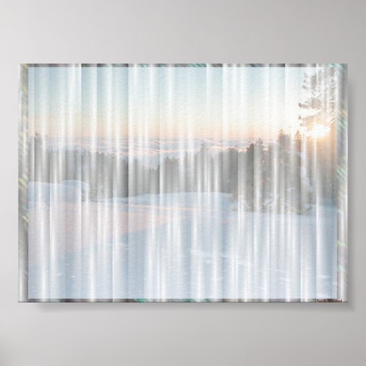 Weißer Vorhang #1 Poster (Vorne)