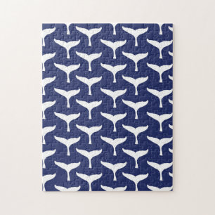 Weißer Wal Schwanz Meer Tier Blau Ozean Marine Puzzle