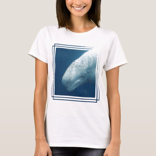 Weißer Wal T-Shirt (Vorderseite)
