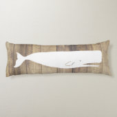 Weißer Wal und Imitate Leichtschiff Holz Seitenschläferkissen (Rückseite)