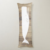 Weißer Wal und Imitate Leichtschiff Holz Seitenschläferkissen (Rückseite (Vertikal))