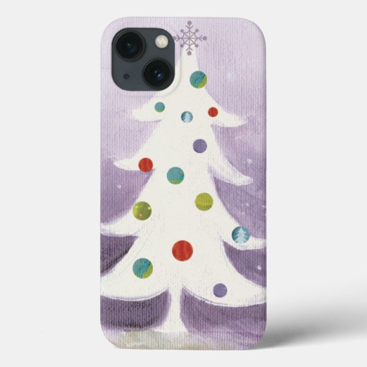 Weißer Weihnachtsbaum Case-Mate iPhone Hülle (Rückseite)