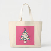 Weißer Weihnachtsbaum Jumbo Stoffbeutel (Vorne)