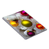 Weißer Weihnachtsbaum mit farbenfrohen Bauern Notizblock (Rechte Seite)