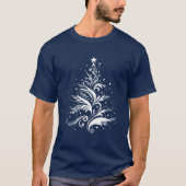 Weißer Weihnachtsbaum T-Shirt (Vorderseite)