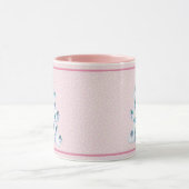 Weißer Weihnachtsbaum w Aquarellmäler Rosa Tasse (Zentrum)